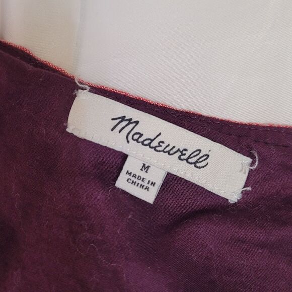 MADEWELL rainbow striped scoopneck tank dress with pockets M L3305 - Picture 5 of 10